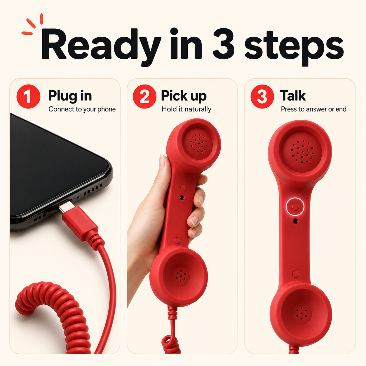 The Dial Bop™ Retro Handset